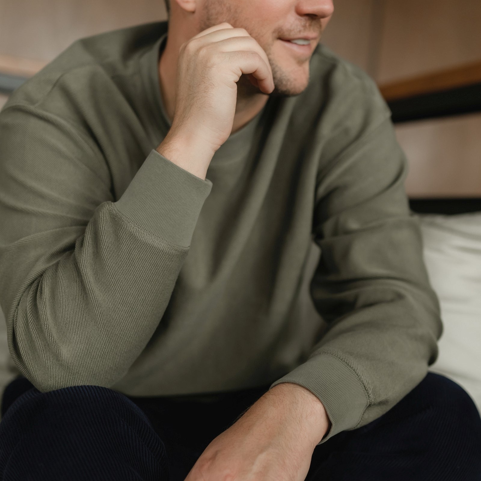 NORDLICHT Nilas Sweater Herren gemustert Bio-Baumwolle