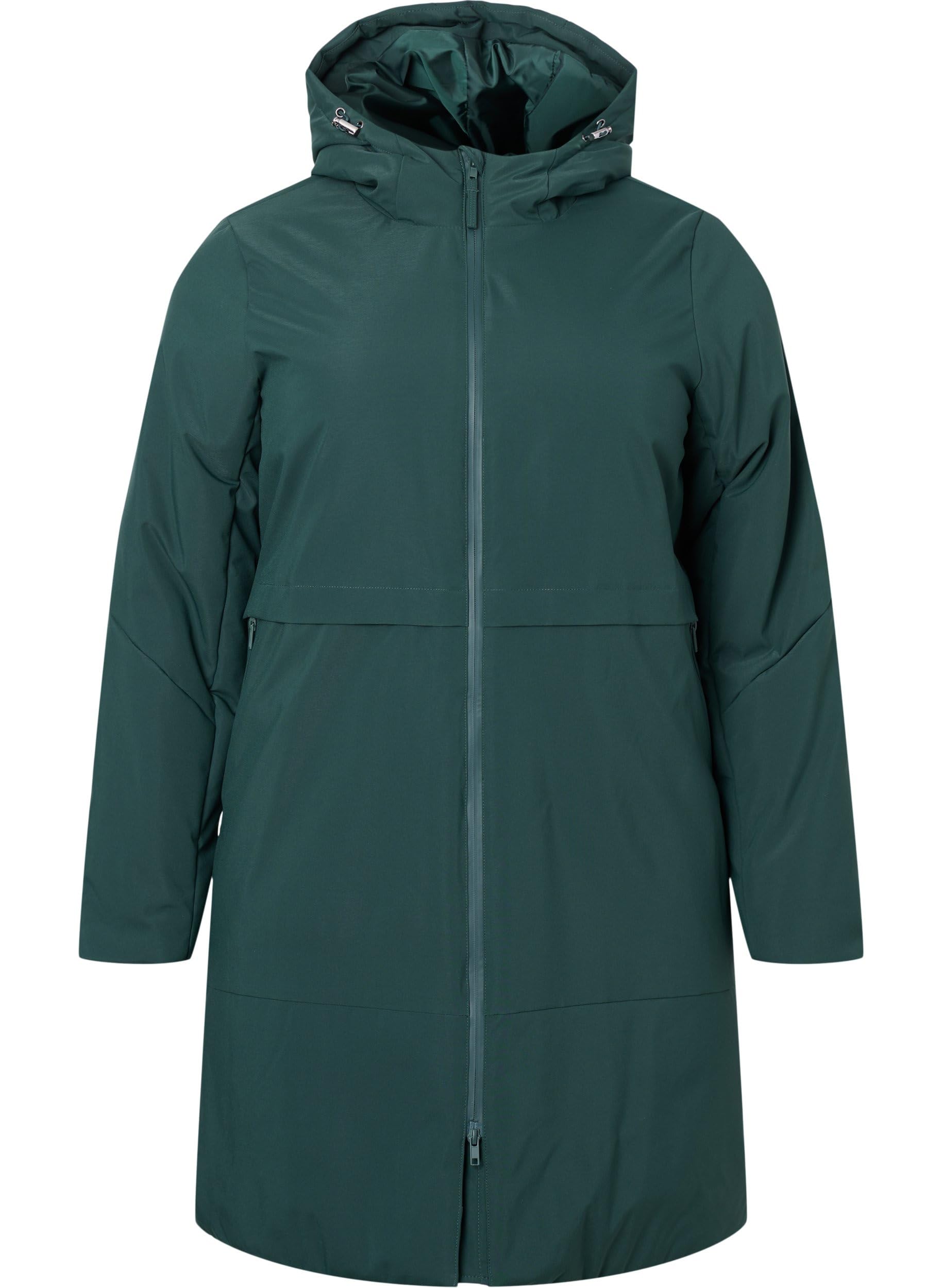Zizzi Winterjacke Kapuze A-Form Wasserdicht Große Größen