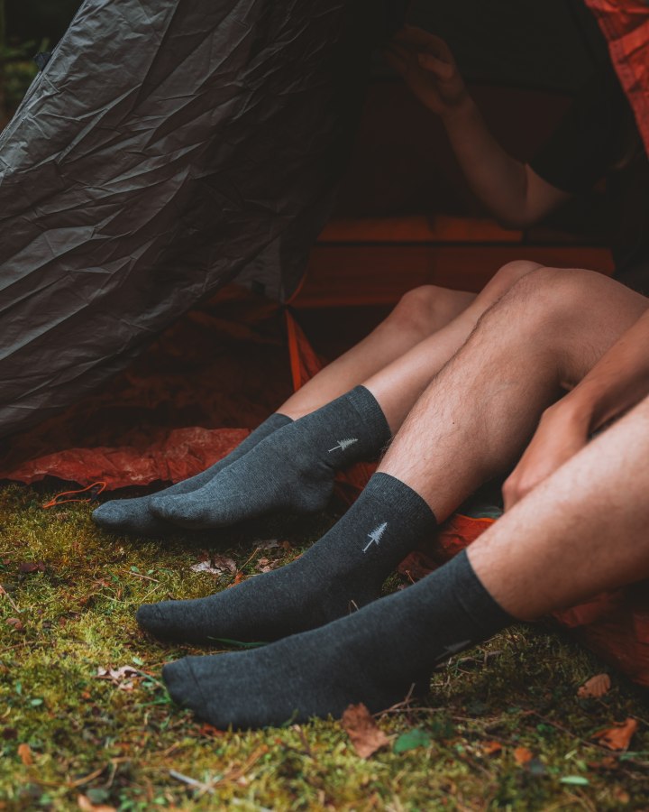NIKIN TreeSocks Standard Socken dunkelanthrazit 2er Bundle
