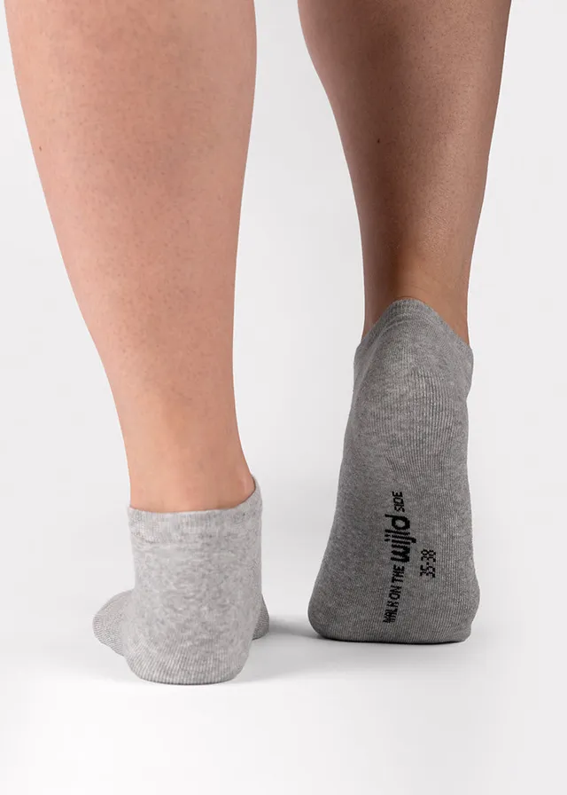 Wijld Woodsocks Sneakersocken Light Gray Socken Hellgrau Holz