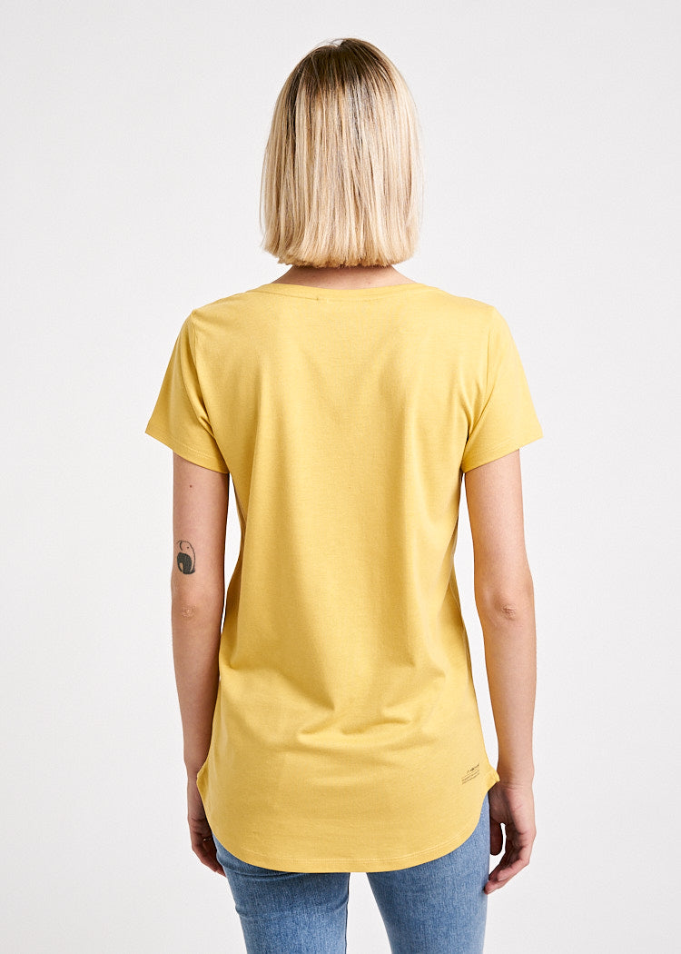 Wijld V WoodShirt Walking Bear Damen Shirt Ocker