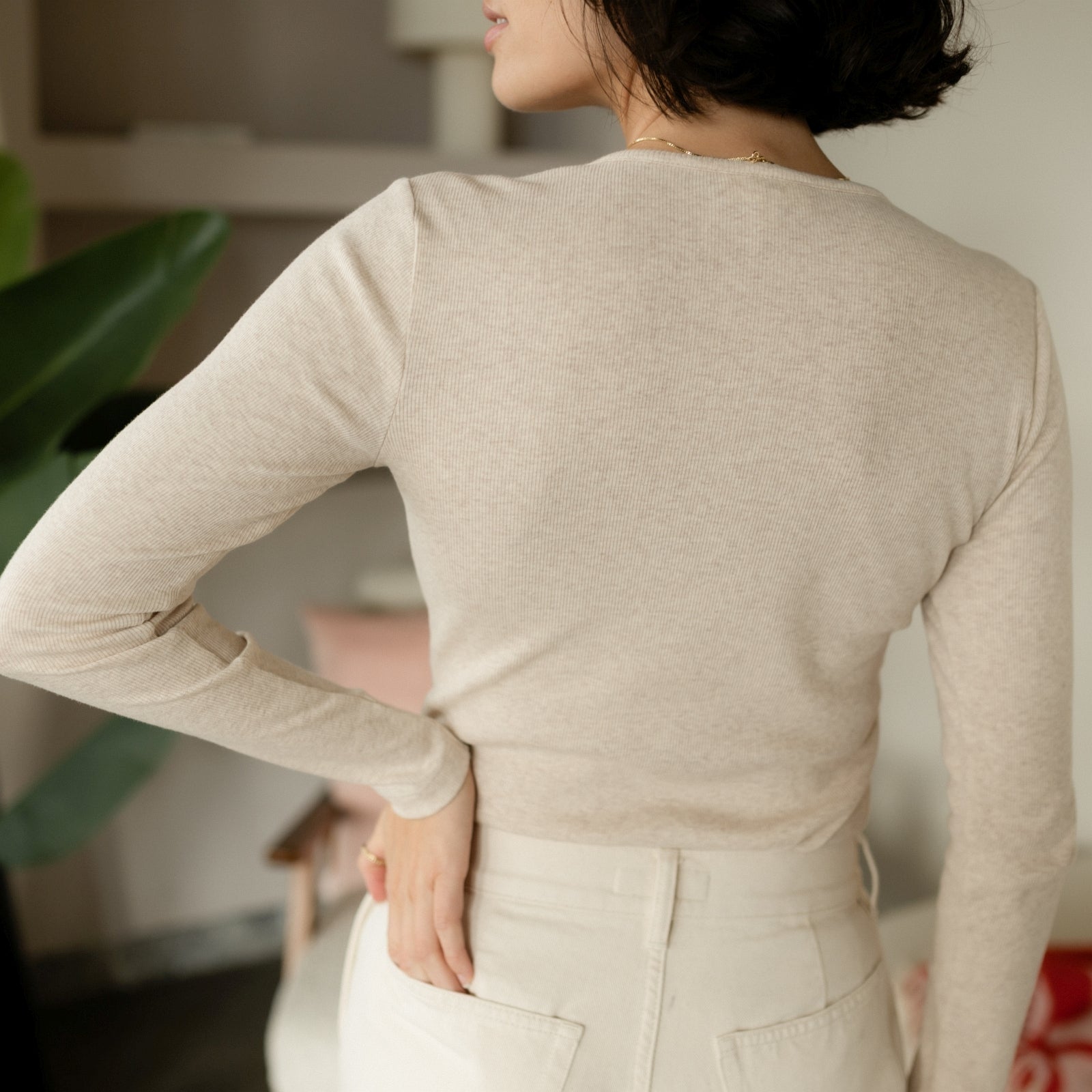 NORDLICHT Hedda Rippshirt Langarm Bio-Baumwolle