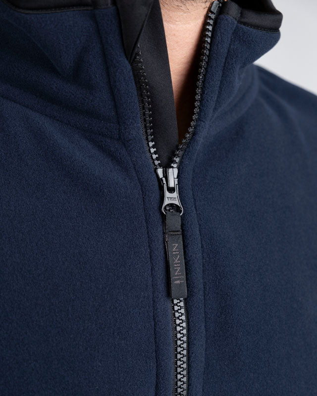 NIKIN TreeFleece Quarter Zip Colorblock Fleecepullover Navy