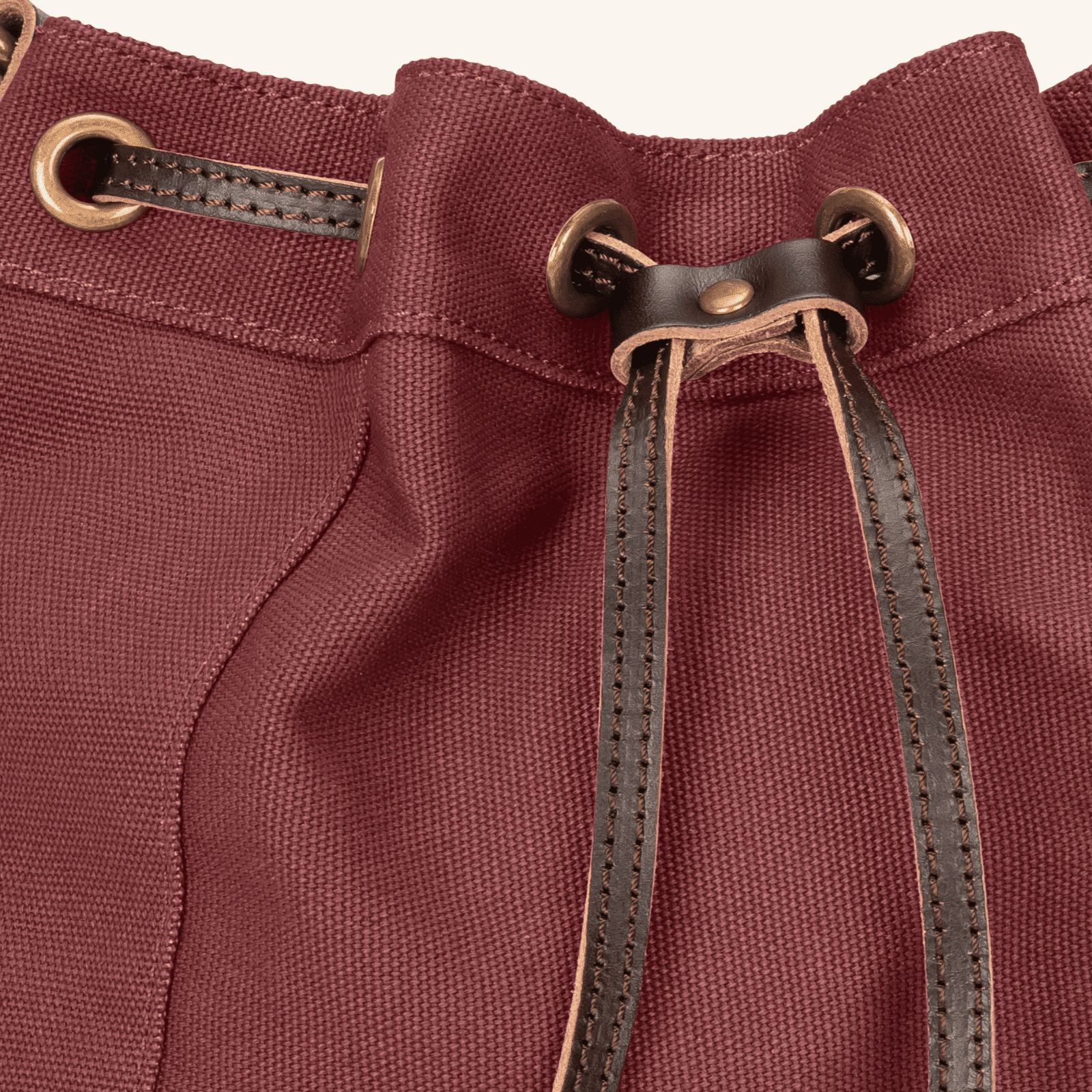 Nordlicht Janna XS Tasche Bordeaux Rot Leder Canvas