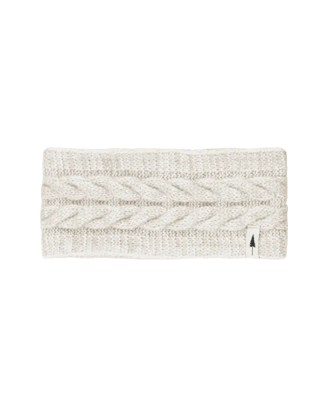 NIKIN TreeHeadband Cable Knit Stirnband Chalk beige One Size