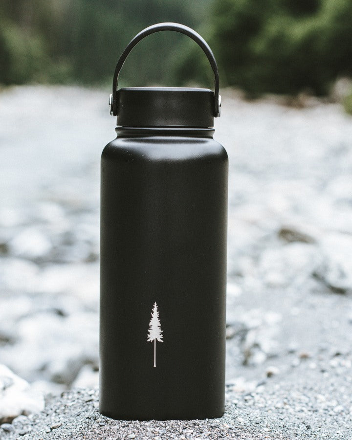 NIKIN TreeBottle Outdoor 1L Flasche schwarz graviert
