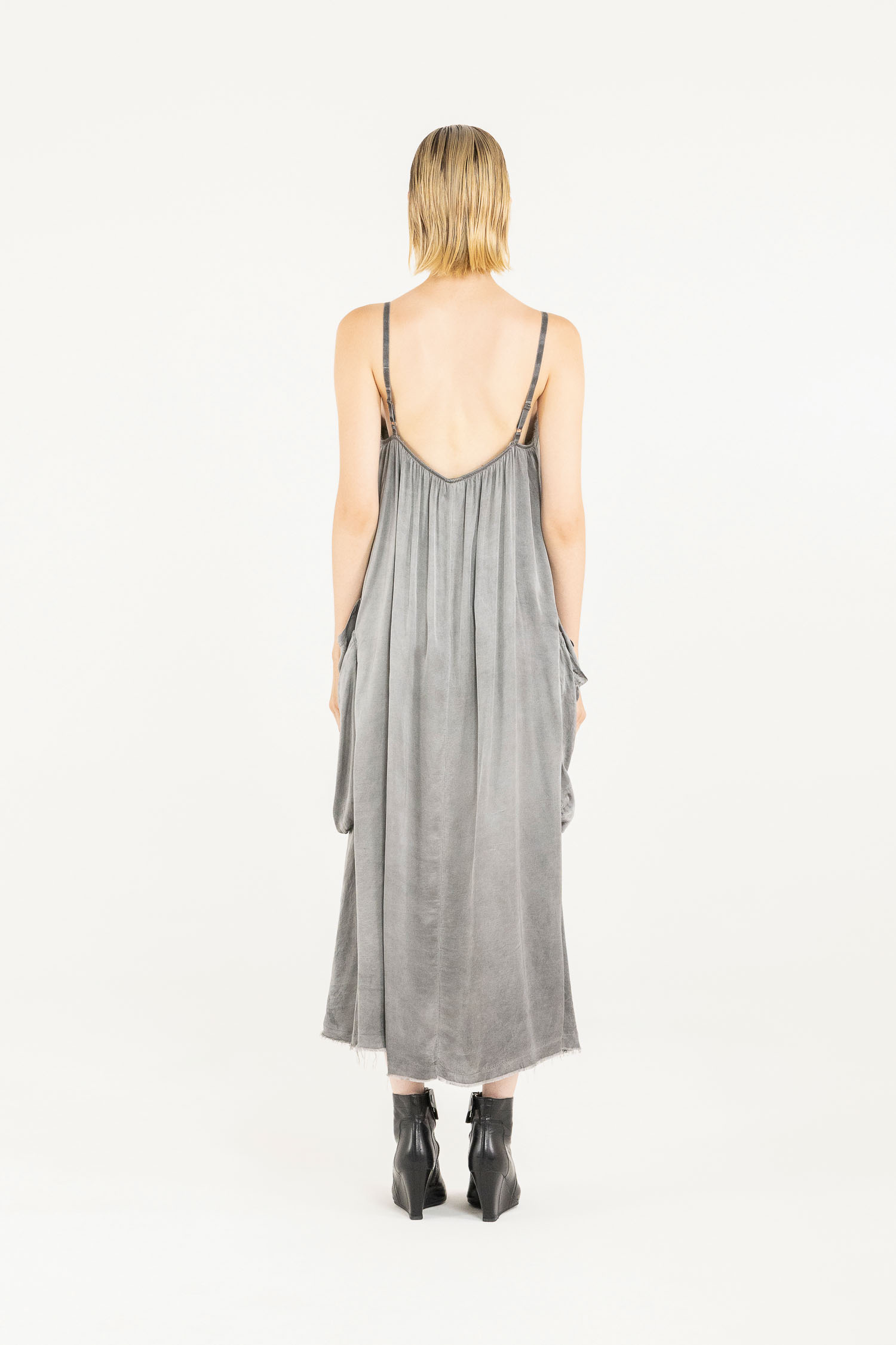 Sanctamuerte Abiti Sottoveste Kleid Viskosesatin Cargo