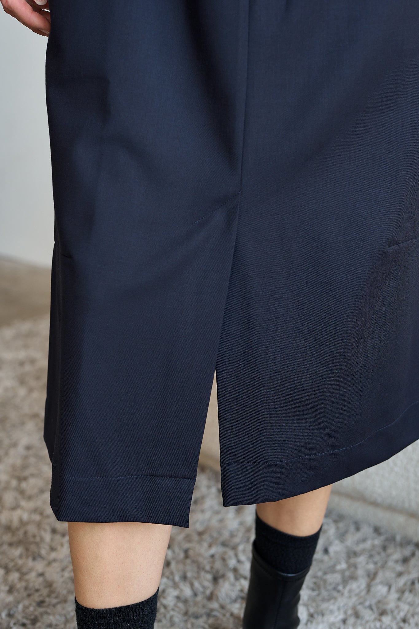 Christiane Strobel MELISSA Rock Blau Wadenlang Gr. M