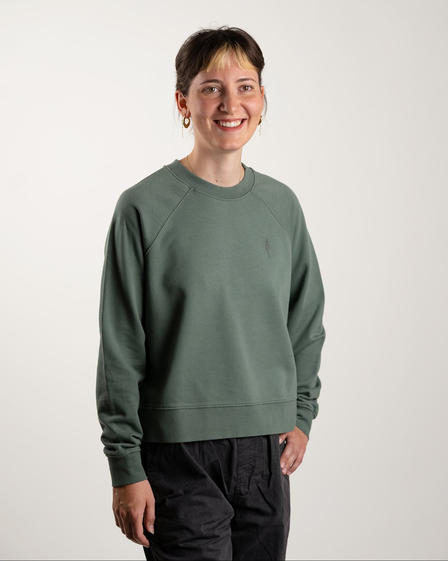 NIKIN TreeSweater Raglan Sage Pullover Damen