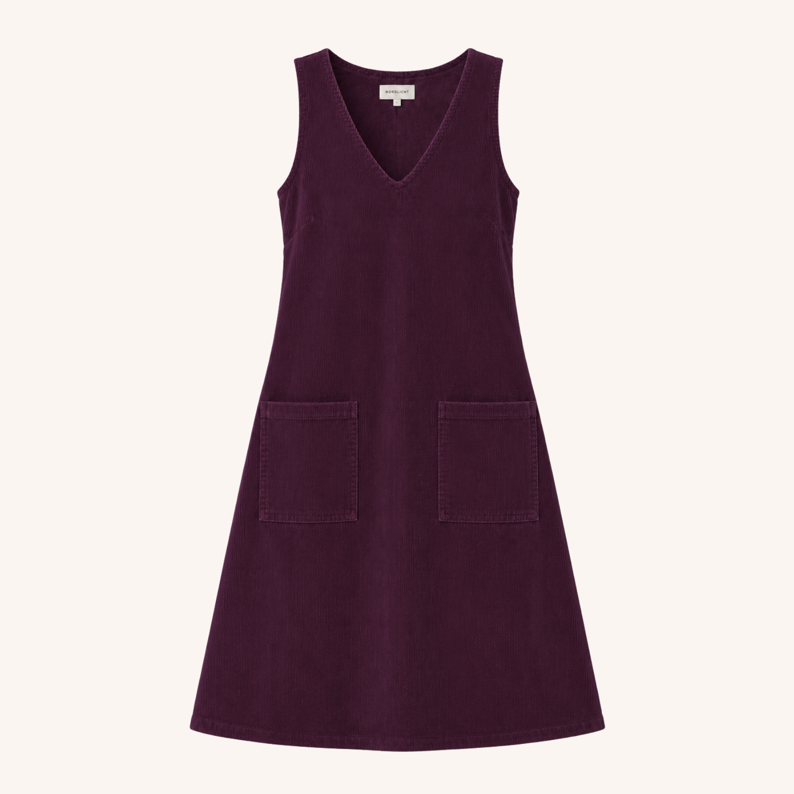 NORDLICHT Ria Cordkleid Cherry Bio-Baumwolle A-Linie