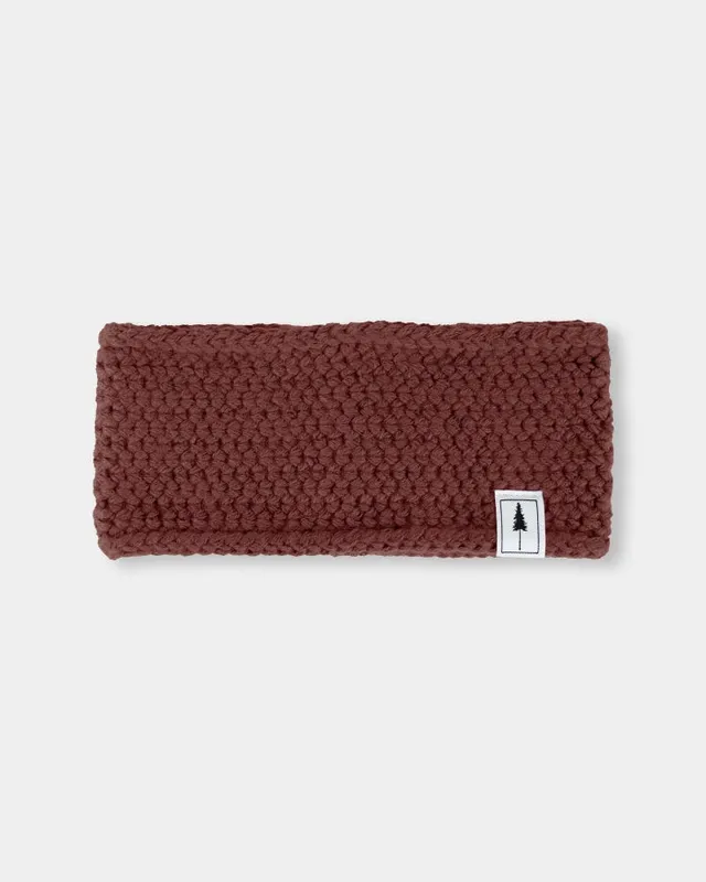 NIKIN TreeHeadband Fleece Stirnband Chestnut One Size