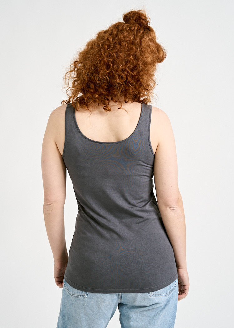 Wijld Melanie Dark Gray Tank Top Damen Lyocell