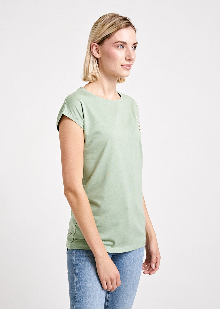 Wijld Woodshirt Elena Damen Shirt Wild Surf Print Slim