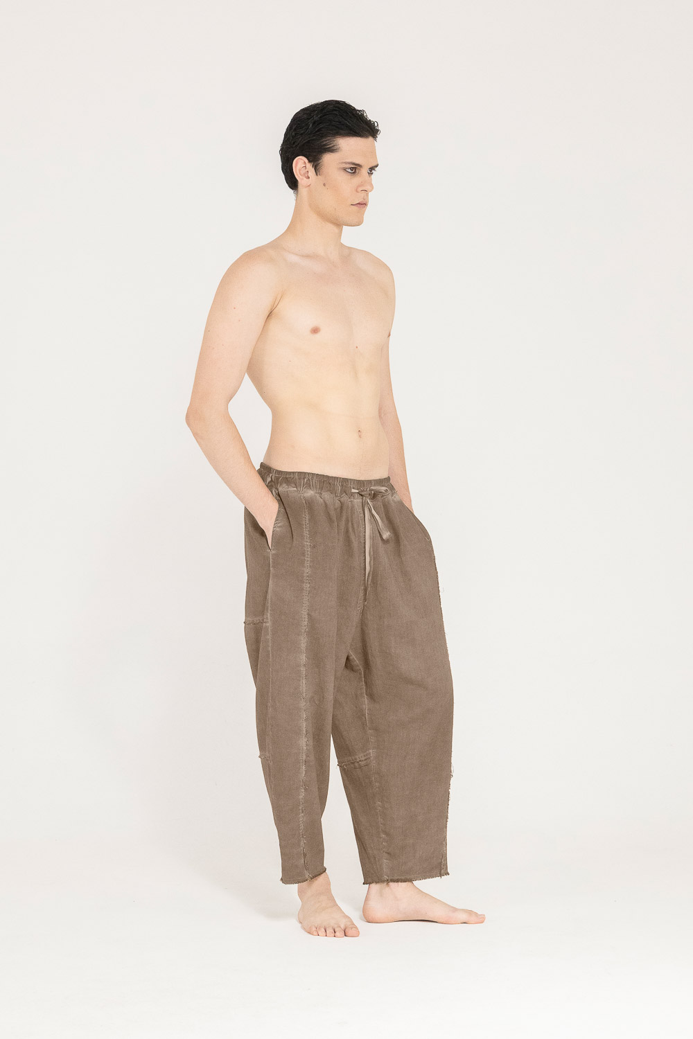 Sanctamuerte Pantaloni Hose Baumwolle Gabardine