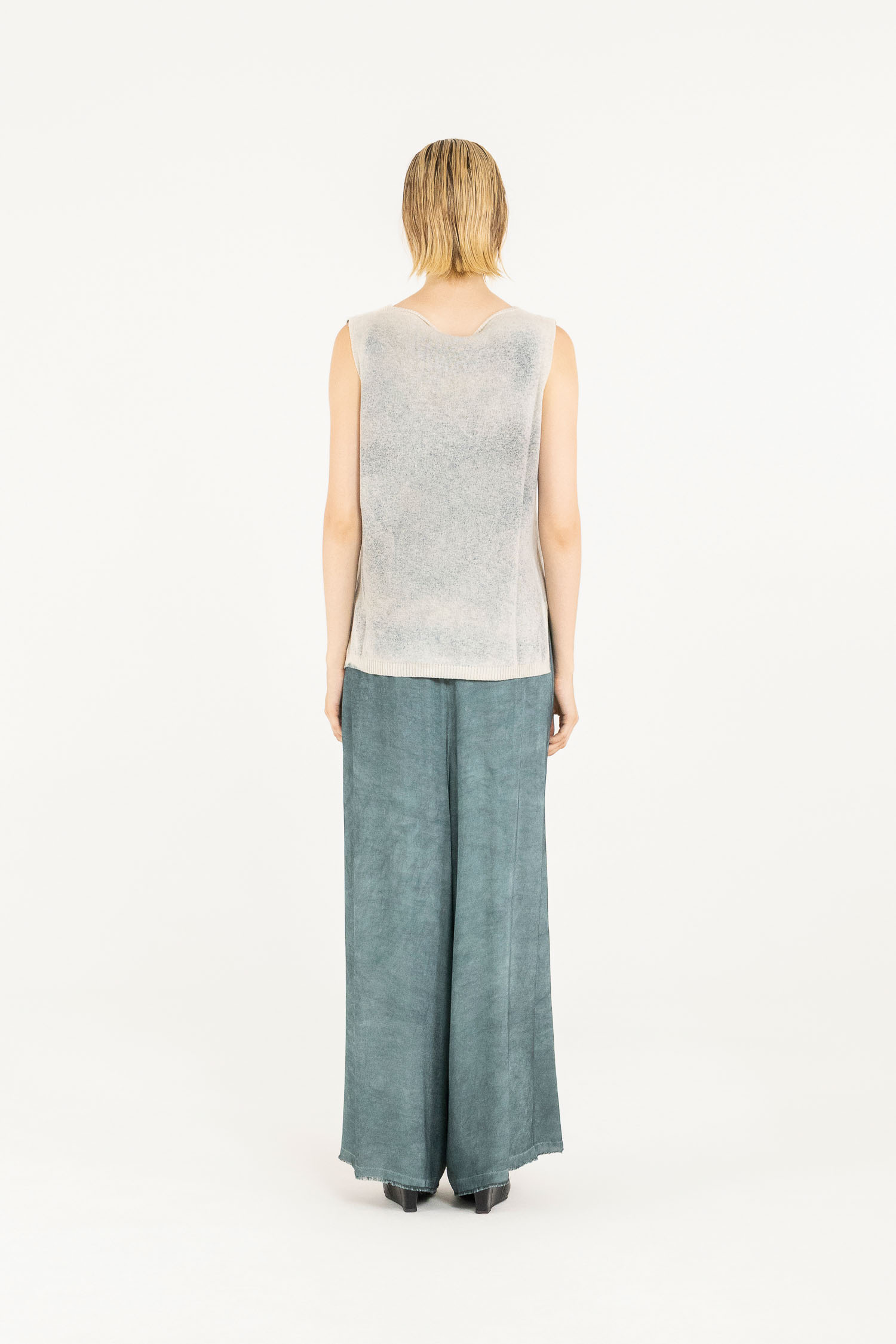 Sanctamuerte Top Tank Top Wende-Top V-Ausschnitt Degradé