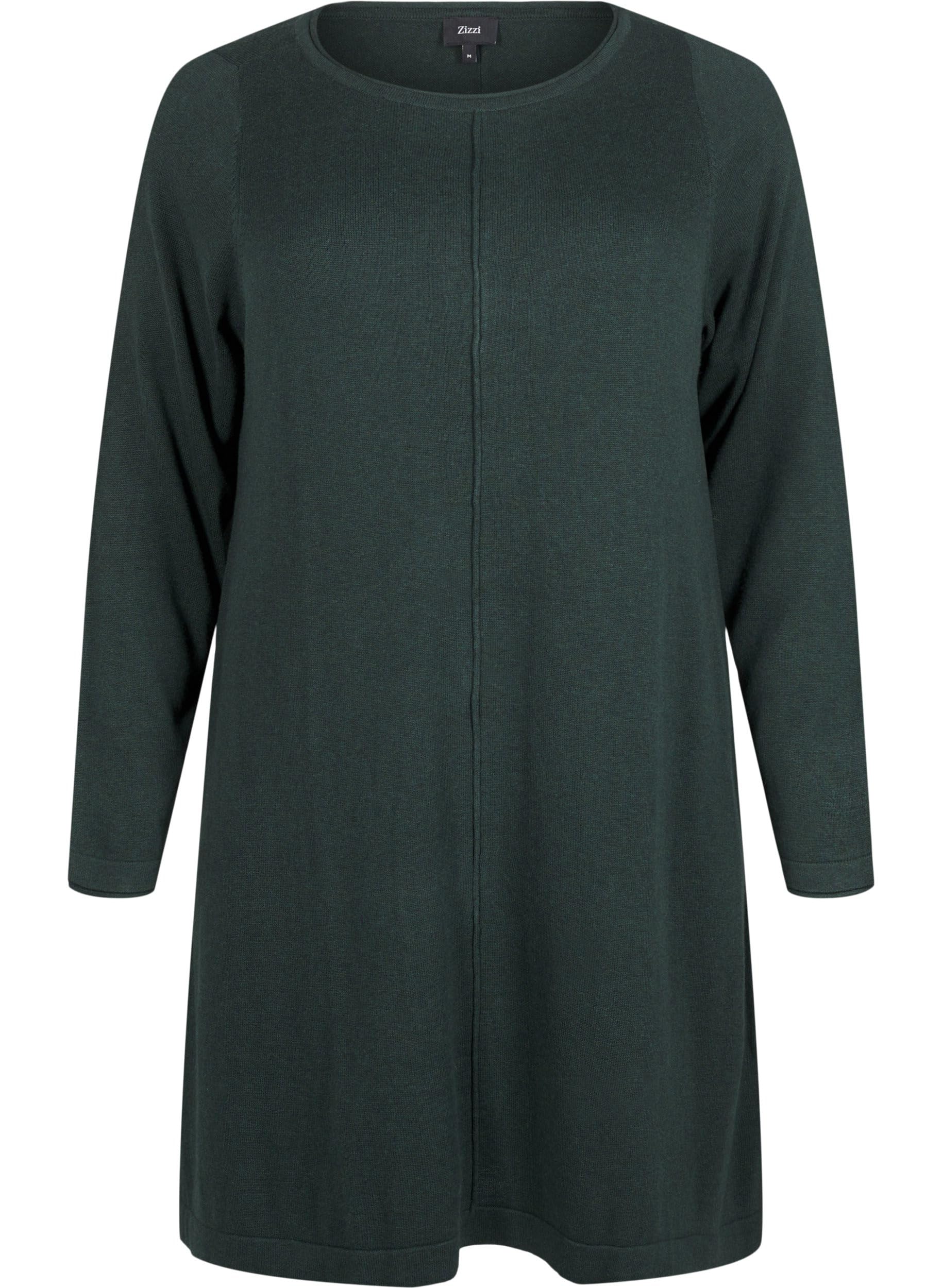 Zizzi Dresses Strickkleid Baumwolle Viskose Langarm