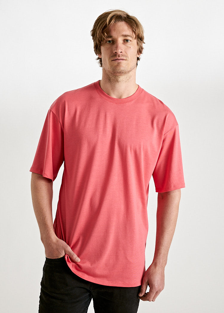 Wijld James WoodShirt Herren Cayenne Red Lyocell
