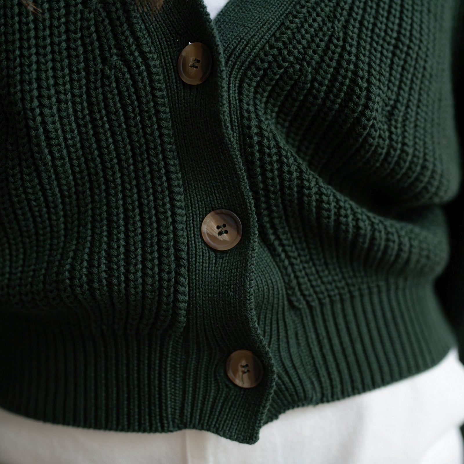 Nordlicht Marla Strickjacke Grobstrick Bio-Baumwolle