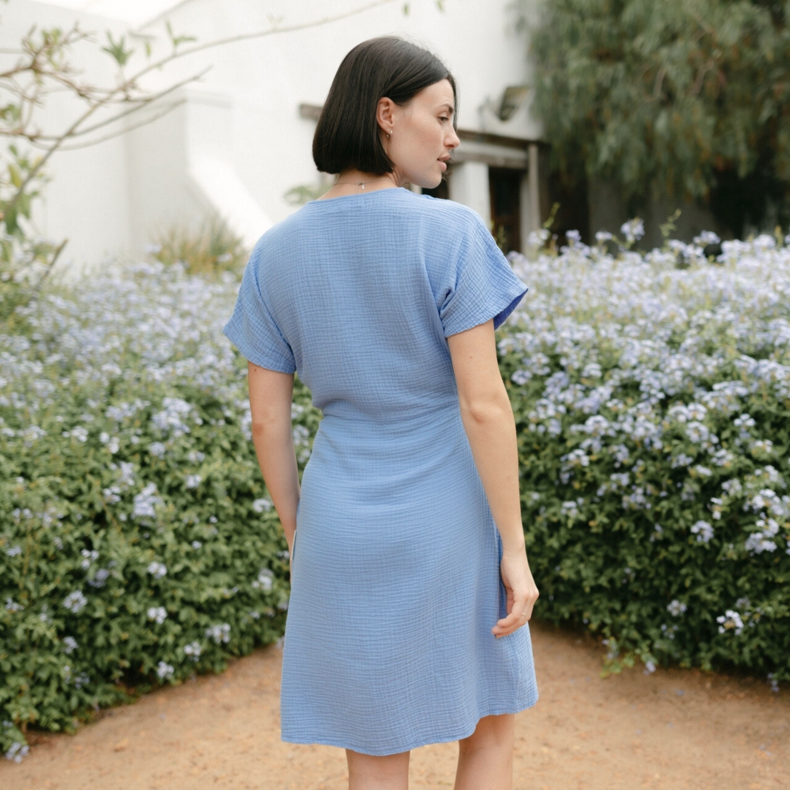 Nordlicht Mella Musselin Wickelkleid mit Taschen