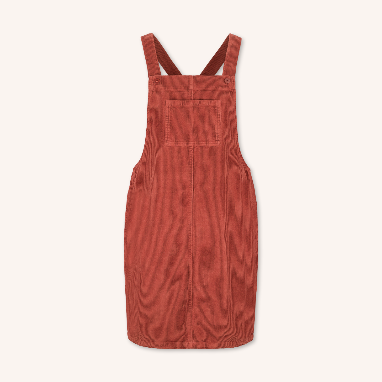NORDLICHT Kleider Latzkleid Mika Cordkleid Braun Bio-Baumwolle