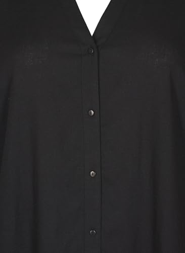 Zizzi Blouses Shirts Bluse Leinen Viskose 42-44