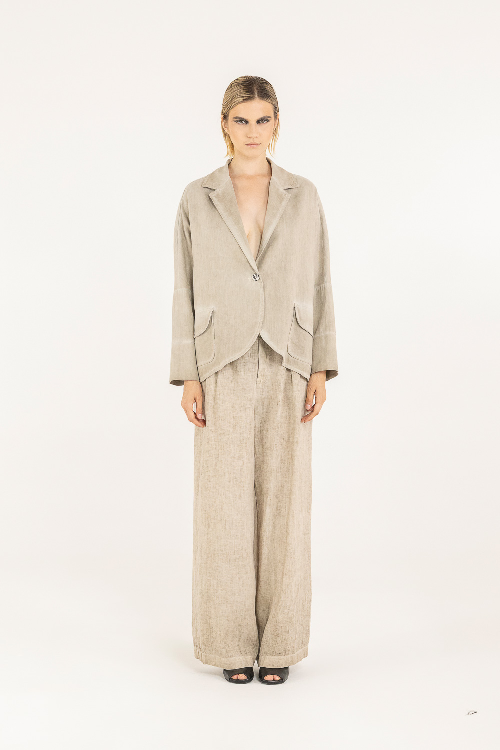 Sanctamuerte Capispalla Blazer Over Boxy Blazer Baumwolle