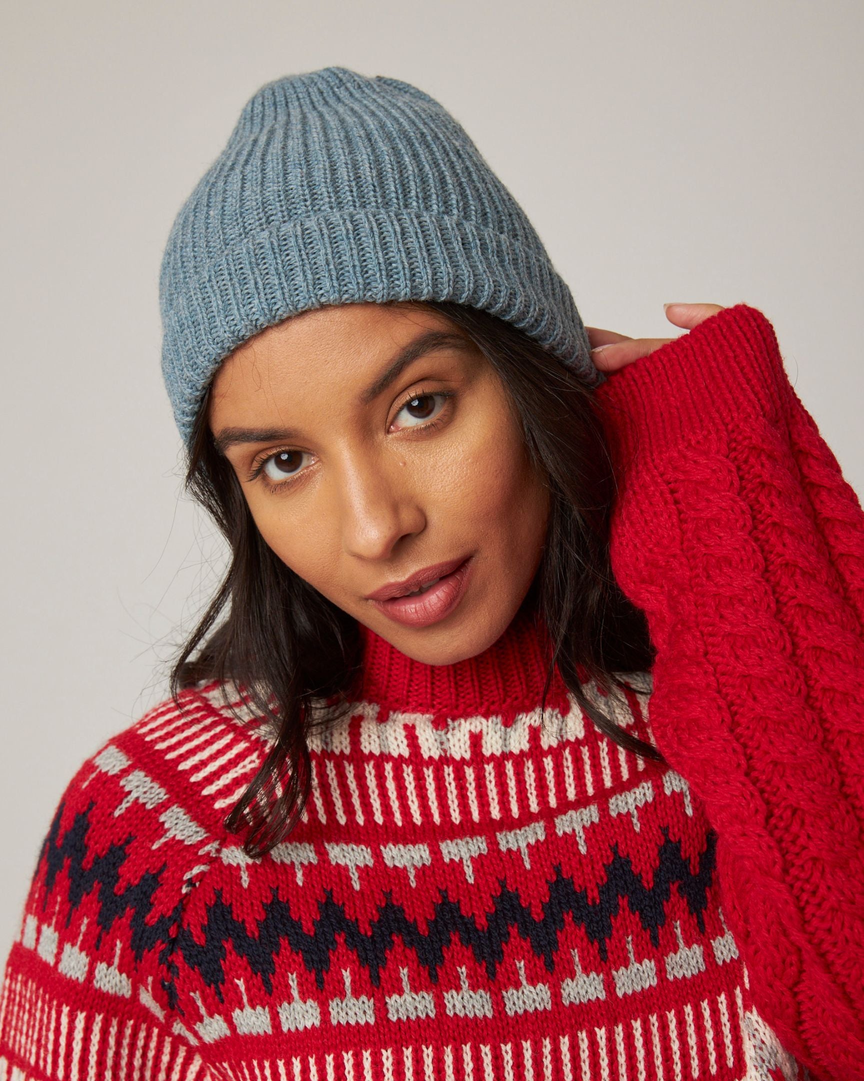 Peregrine Porter Ribbed Beanie Mütze Oak Merinowolle