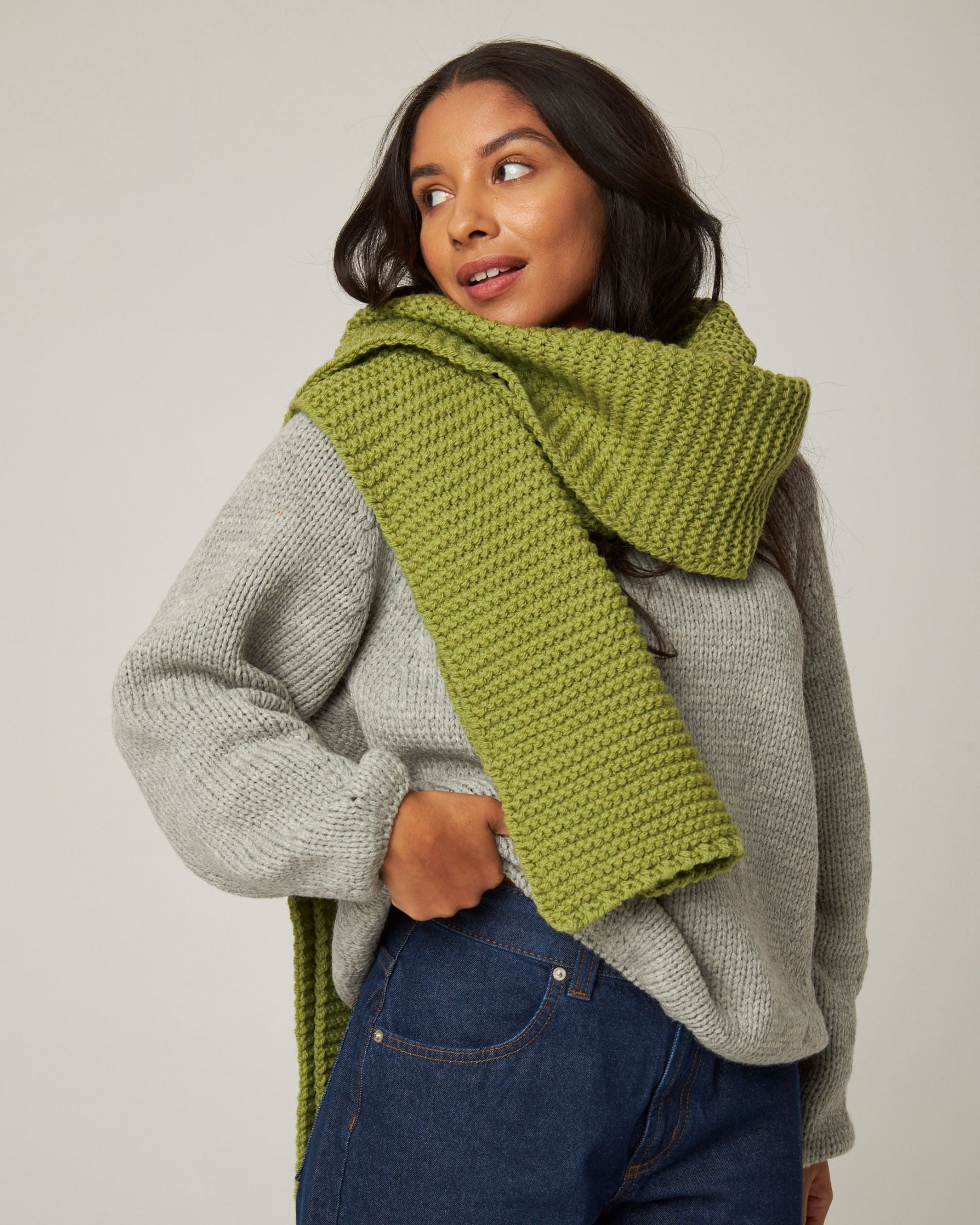Peregrine Oversized Schal Ecru Merinowolle 285cm