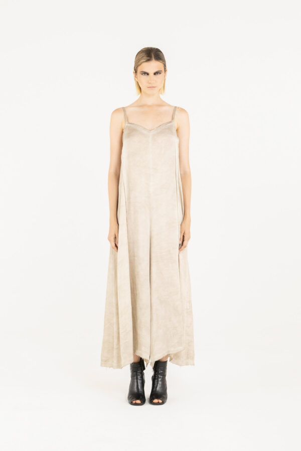 Sanctamuerte Abiti Salopette Overall Viskose Satin Weit