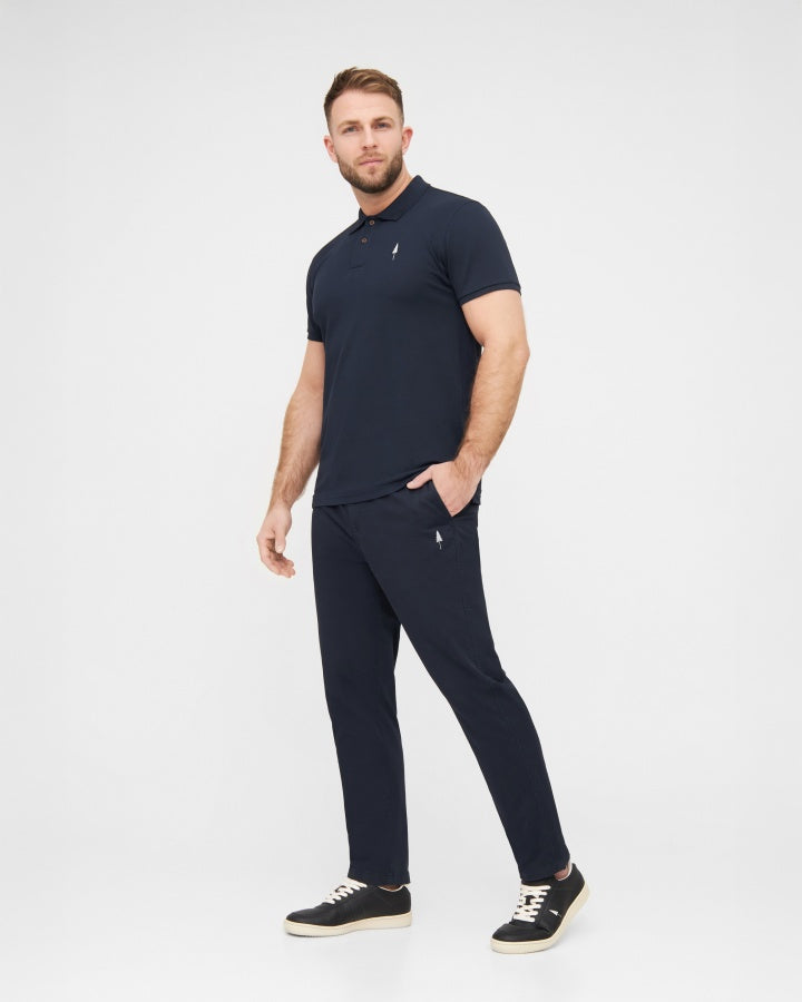 NIKIN TreePolo Poloshirt Dark Navy Bio-Baumwolle