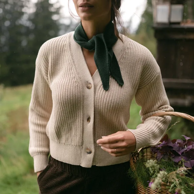 NORDLICHT Marla Strickjacke Natur Grobstrick Cardigan