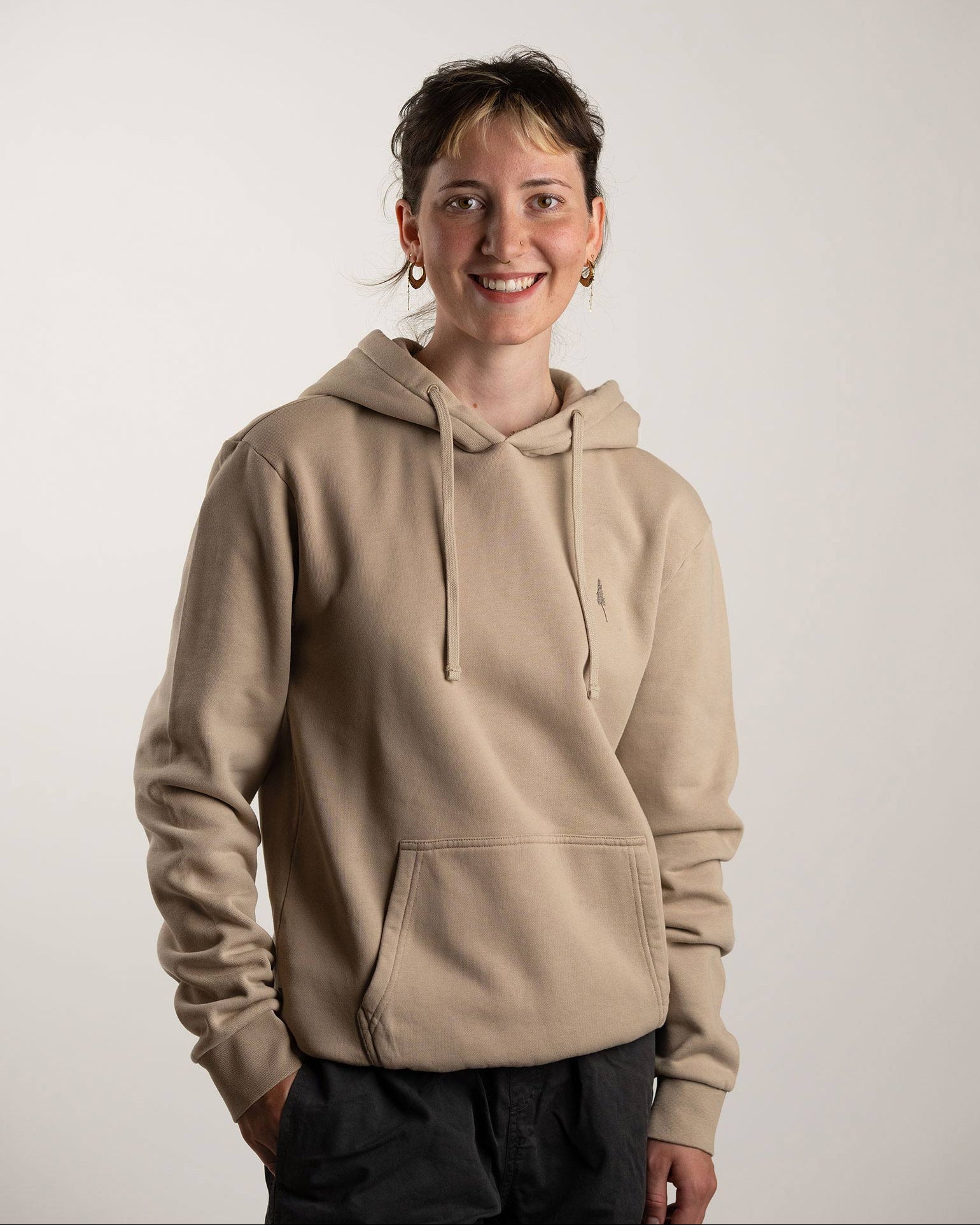 NIKIN TreeHoodie Hoodie Light Taupe Bio-Baumwolle
