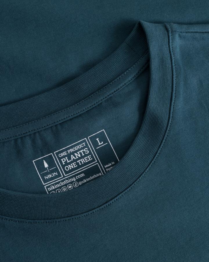 NIKIN TreeShirt Petrol T-Shirt Bio-Baumwolle
