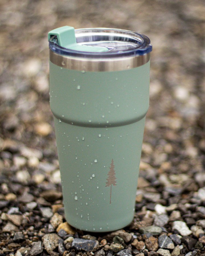 NIKIN TreeMug Outdoor Thermobecher Türkis 500ml Edelstahl