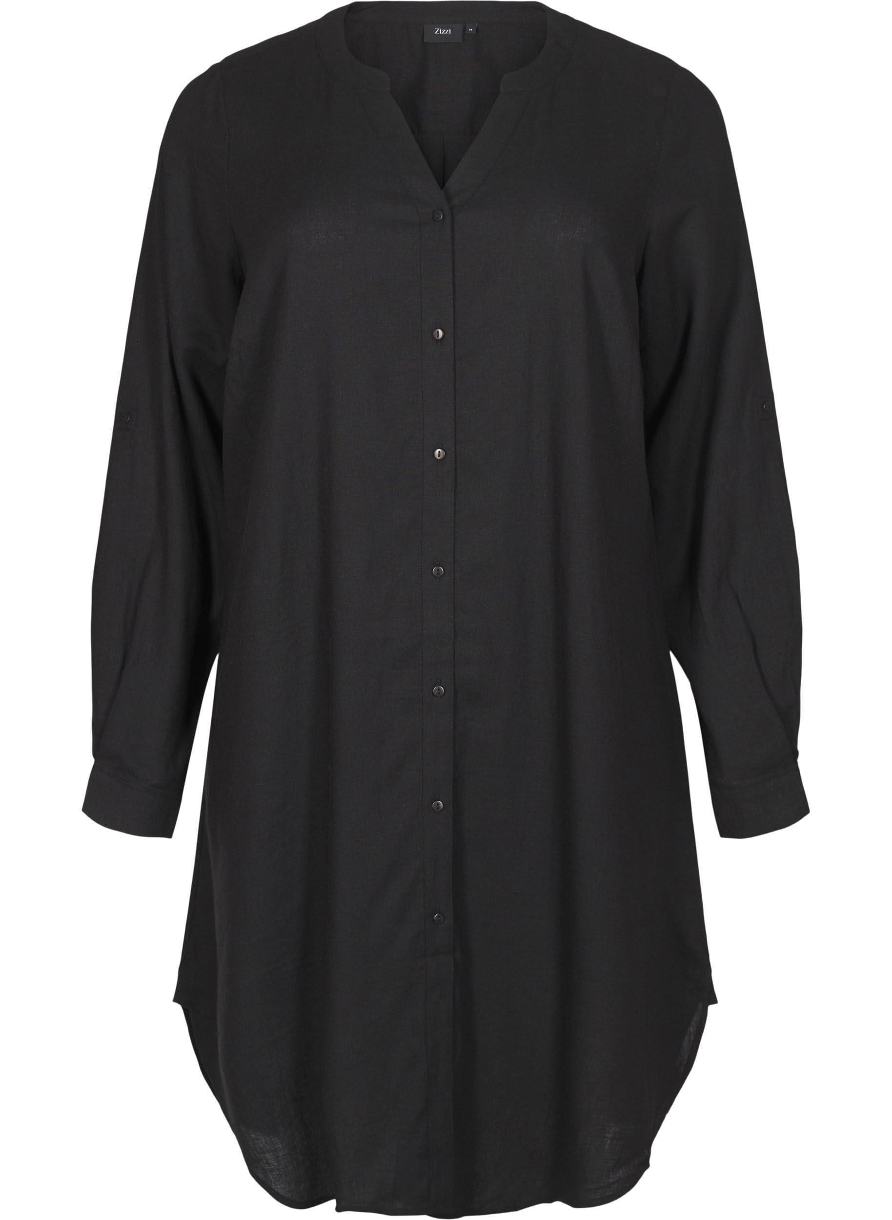 Zizzi Blouses Shirts Bluse Leinen Viskose 42-44
