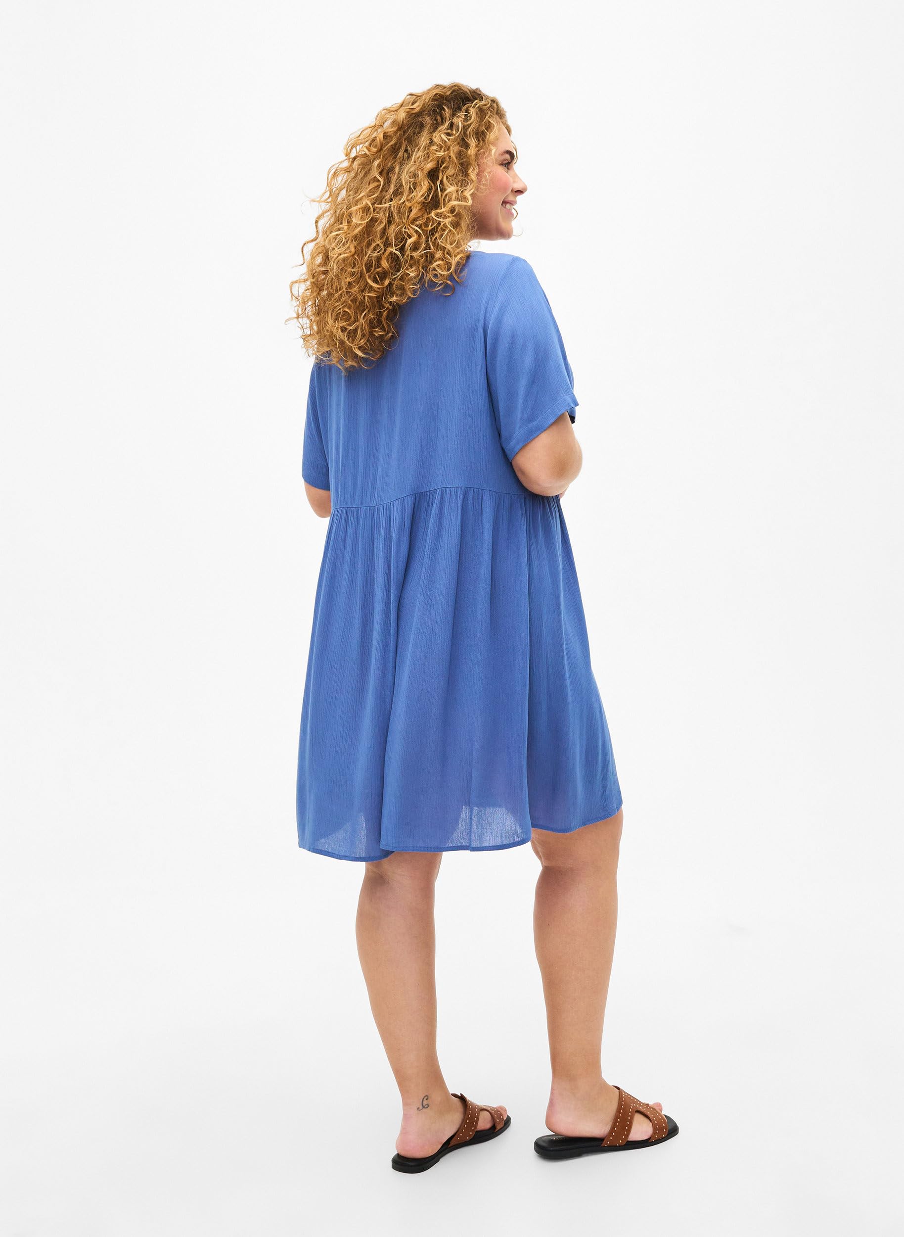 Zizzi A-Linie Kleid Damen Ecovero Viskose Gr.42-60