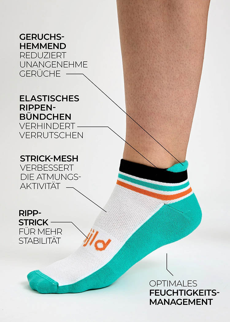 Wijld Woodsocks Sneaker Sportsocken Multi Color