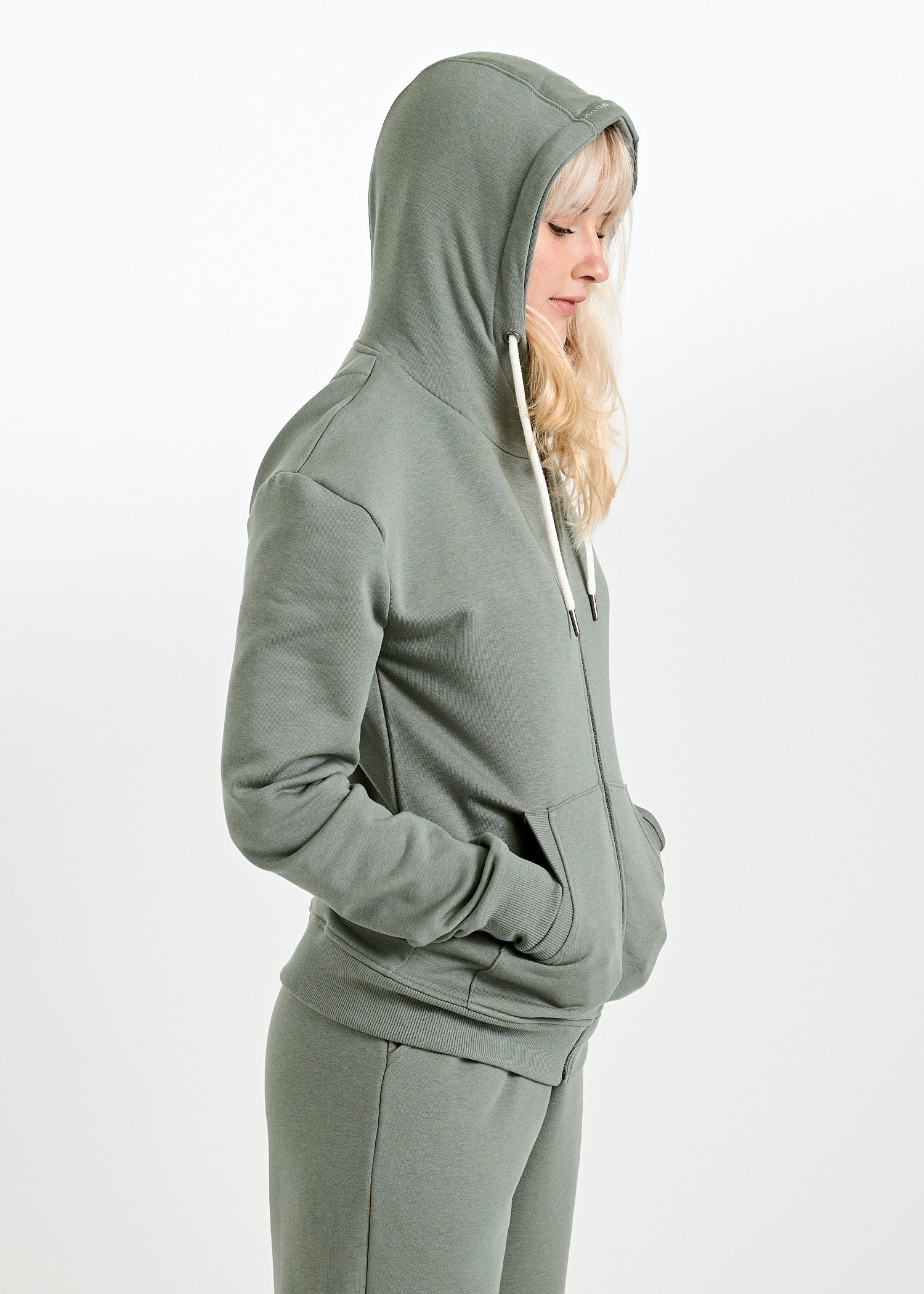 Wijld Louisa Agave Green Sweatjacke Damen Grün