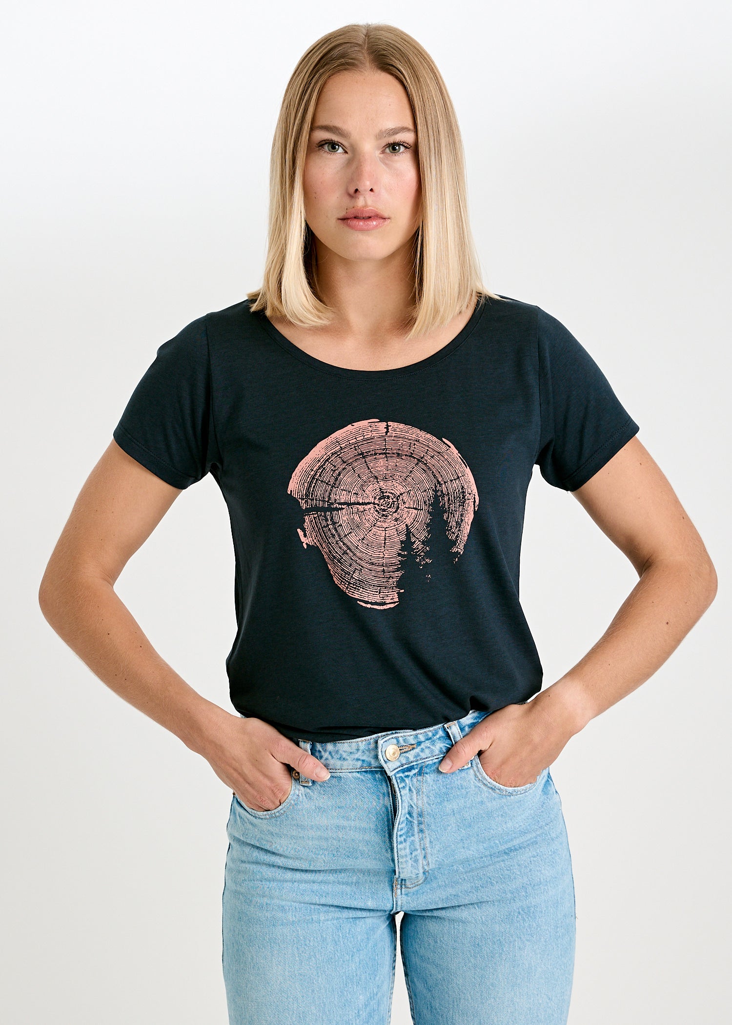 Wijld WoodShirt Lena Woodnight Damen T-Shirt Lyocell