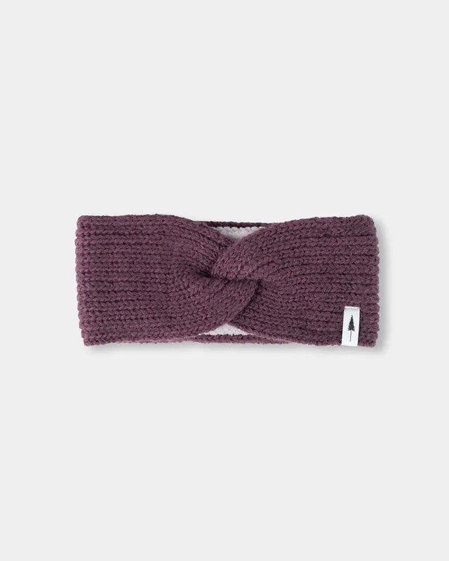 NIKIN TreeHeadband Knitted Twist Stirnband Dusted Grape