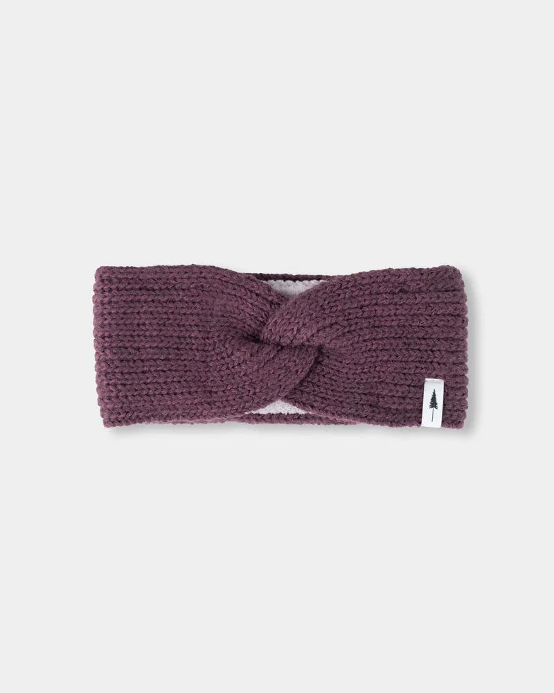 NIKIN TreeHeadband Knitted Twist Stirnband Dusted Grape
