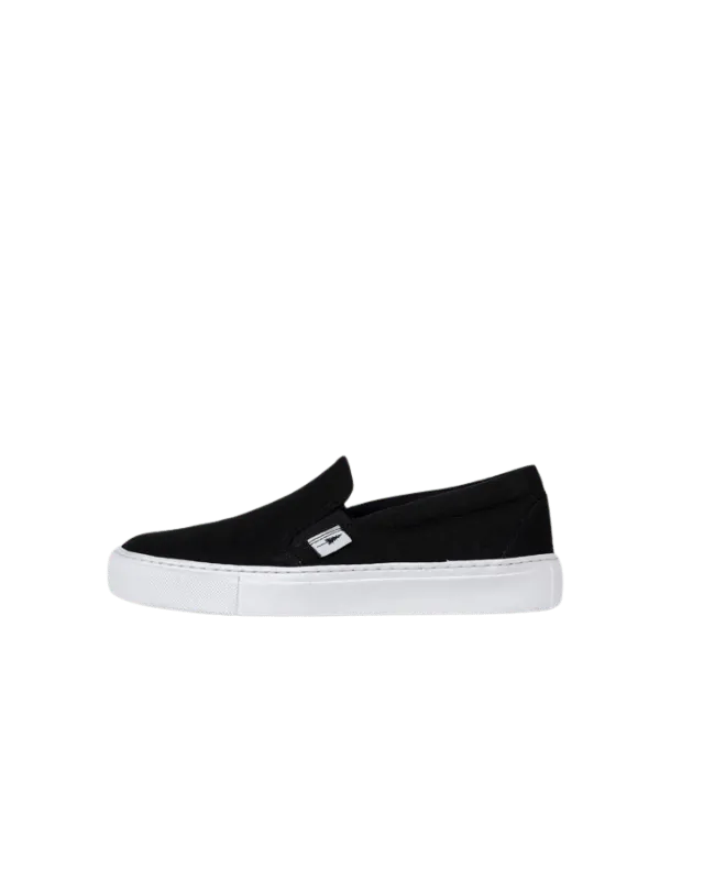 NIKIN TreeShoe SlipOn Women Sneaker Schwarz Bio-Baumwolle