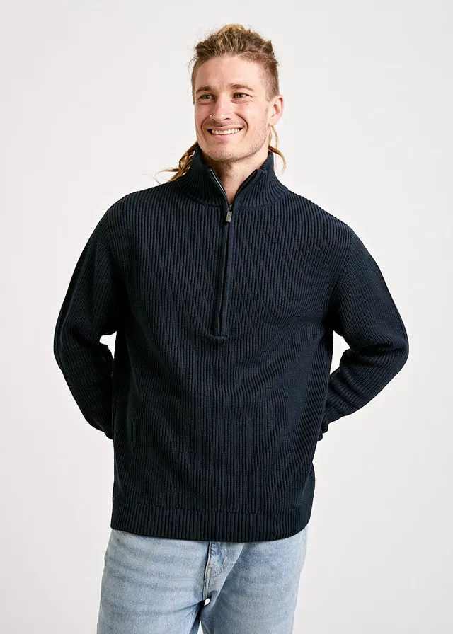 Wijld Troyer Carbon Herren Strickpullover Holzfaser