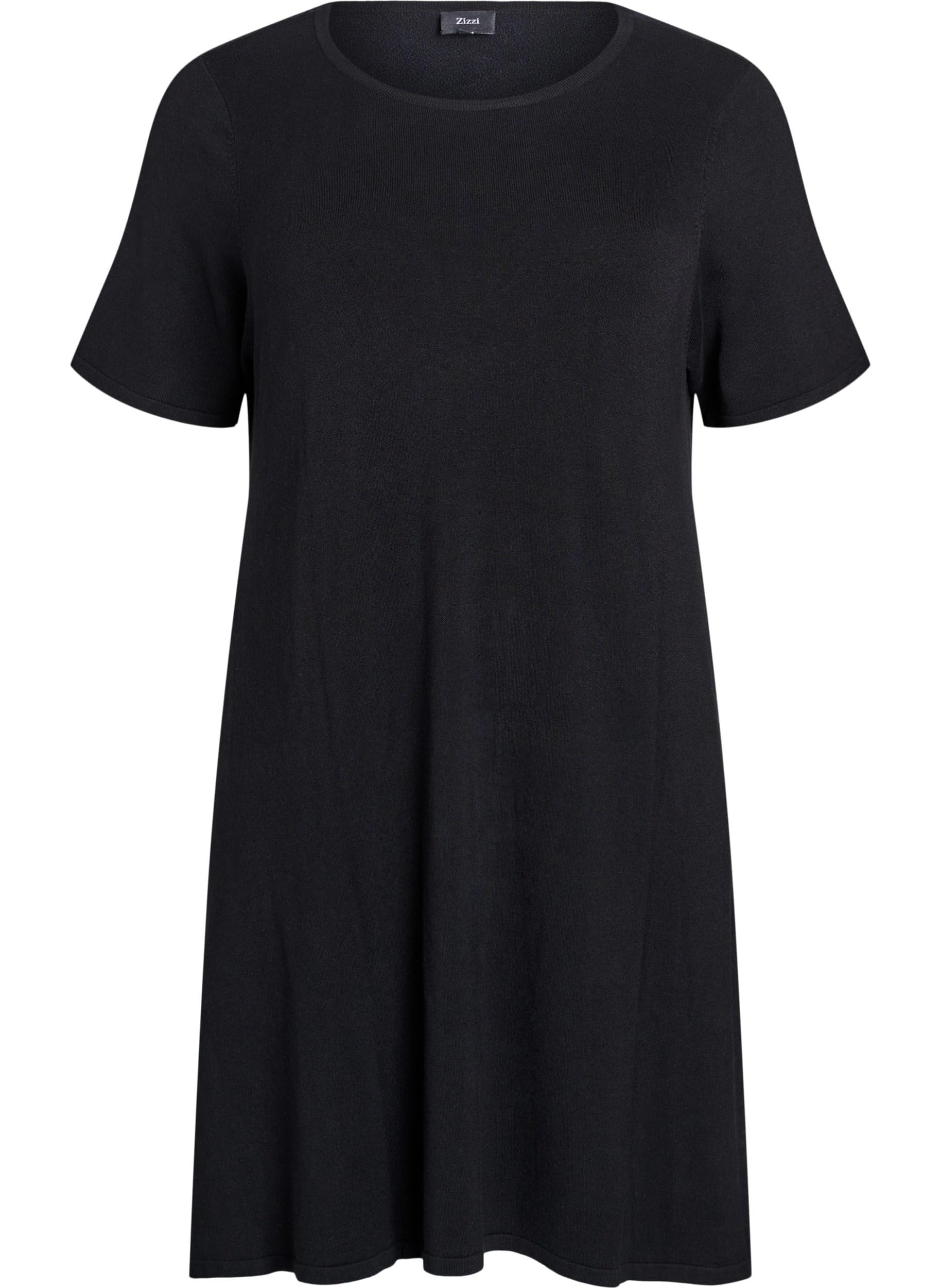 Zizzi Strickkleid Damen Kurzarm Viskose 50-52 große Größen