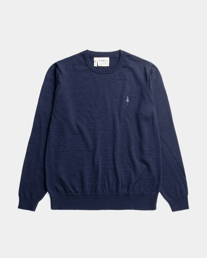 NIKIN TreePullover Merino Wool Damen Pullover Dunkelblau