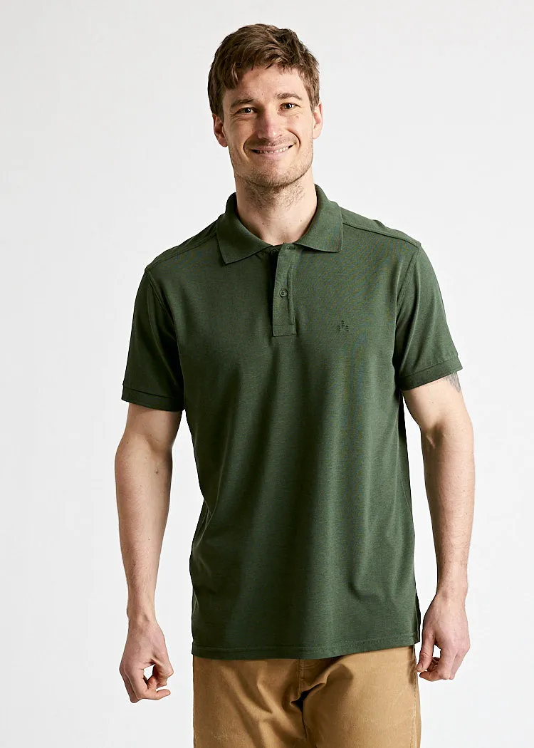 Wijld Polo-Shirt Paul Black Forest Herren Polo Slim L Lyocell