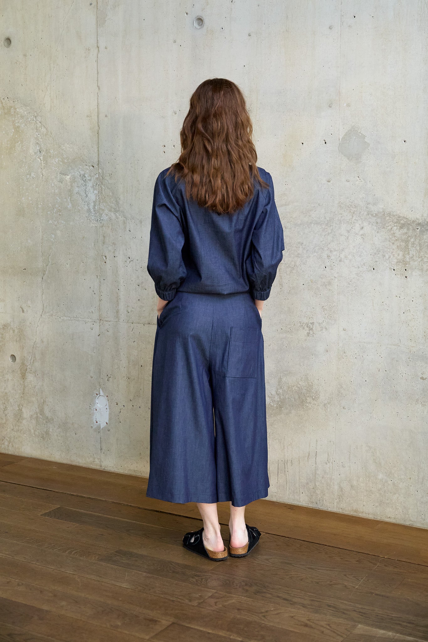 Christiane Strobel FINE Hosenrock Blau Bio-Baumwolle