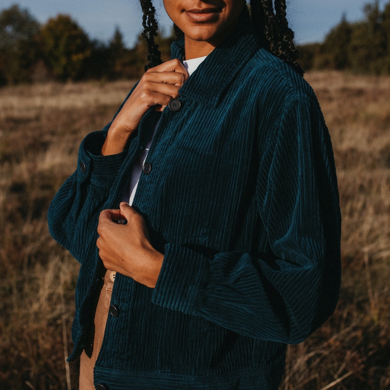 NORDLICHT Silja Cordjacke Damen Bio-Baumwolle