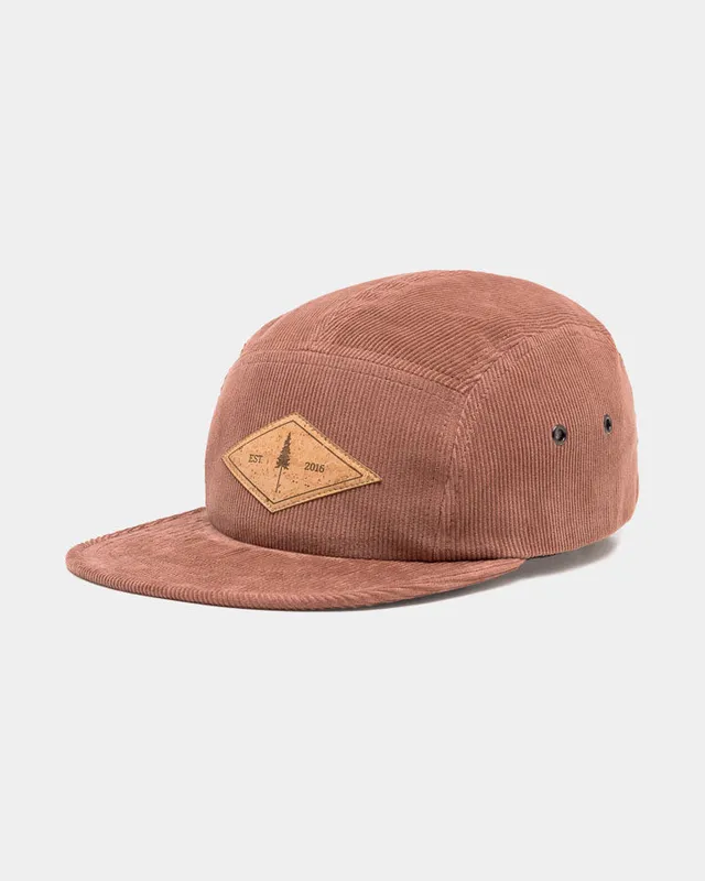 NIKIN TreeCap 5 Panel Cord Cap Chestnut Bio-Baumwolle
