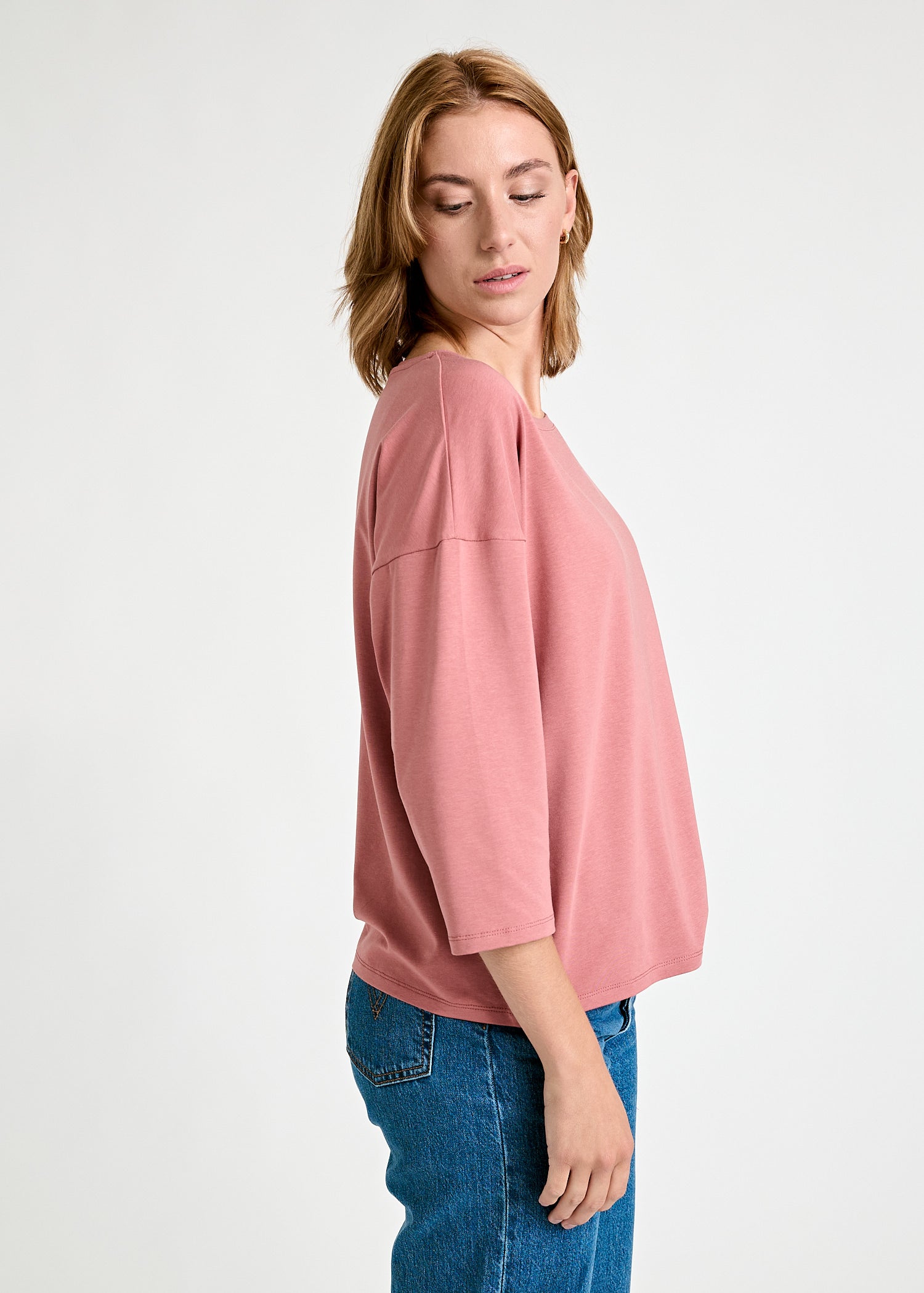 Wijld Christin Rosewood Langarmshirt Damen 3/4-Arm Lyocell